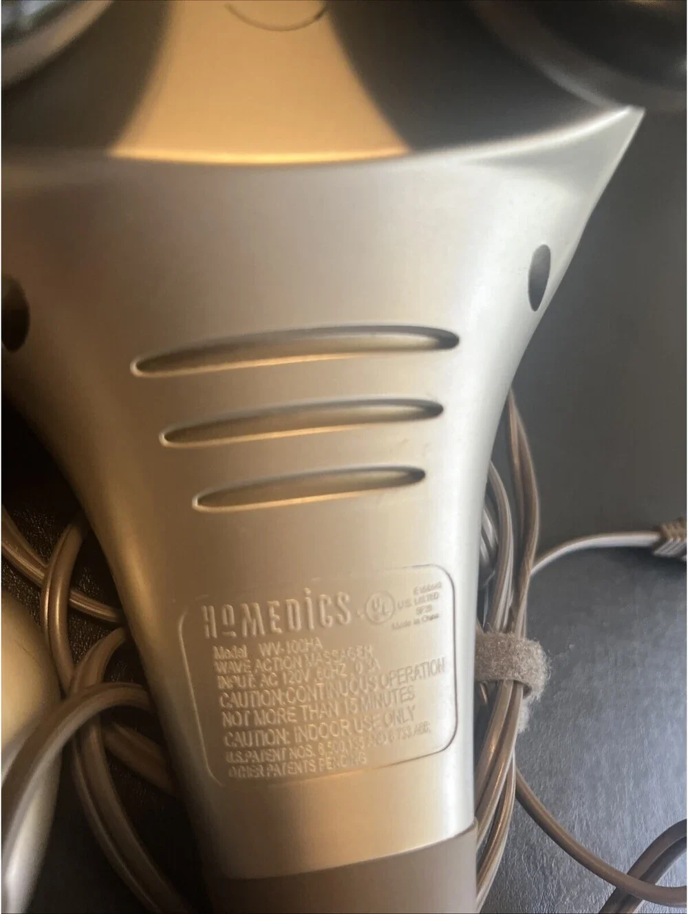 Homedics Therapist Select Wave Action Heat Massager WV-100HA Tested Working
